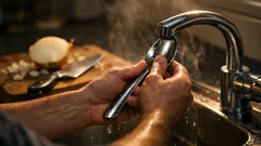 How to remove onion smell from hands fast using stainless steel