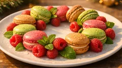 The 5-minute macaron wreath for an easy Aussie Christmas dessert platter