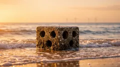 This Dutch offshore wind farm is building reef habitat under the turbines