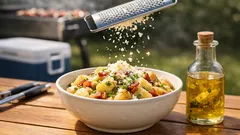 The mayo-free potato salad trick Aussies are loving: grate hard-boiled eggs into warm spuds